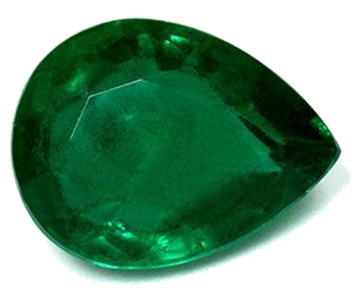 4.29 carat GREEN Pear Smaragdas (1)
