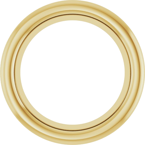 18K Yellow 5.6 mm Round Bezel-Set Slide Pendant Mounting (1)