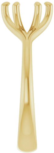 Sužadėtuvių Žiedas „Solitaire“ 585 Geltonojo Aukso Round 7mm (4)