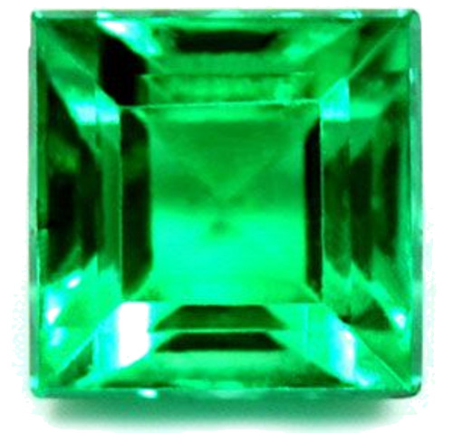 0.92 carat GREEN Square Smaragdas (1)