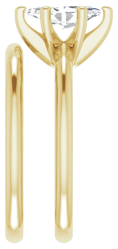 Sužadėtuvių Žiedas „Solitaire“ 585 Geltonojo Aukso Marquise 9mm x 4.5mm (9)