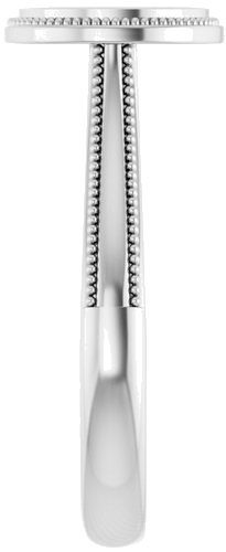 Sužadėtuvių Žiedas „Solitaire“ 585 Baltojo Aukso Round 7.4mm (4)