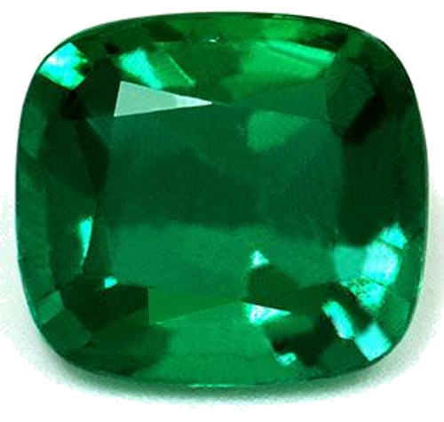 2.01 carat GREEN Cushion Smaragdas (1)