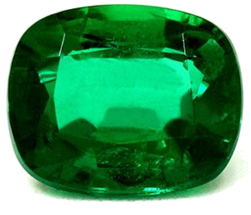 2.28 carat GREEN Cushion Smaragdas (1)