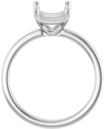 Sužadėtuvių Žiedas „Solitaire“ 585 Baltojo Aukso Emerald 9mm x 7mm (2)