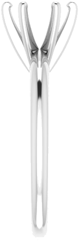 Sužadėtuvių Žiedas „Solitaire“ 585 Baltojo Aukso Round 7.3mm x 7.7mm (6)