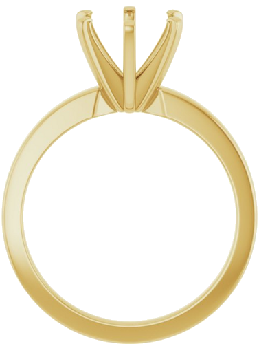 Sužadėtuvių Žiedas „Solitaire“ 585 Geltonojo Aukso Round 8mm (2)