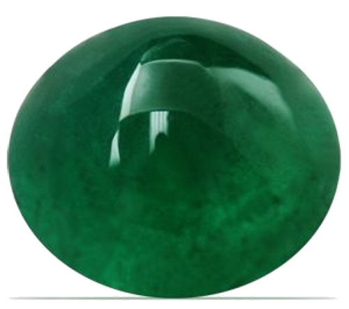 7.38 carat GREEN CABOCHON cut Round Smaragdas (1)