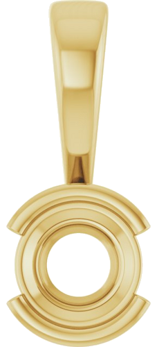 14K Yellow 5.2 mm Round Pendant Mounting (1)