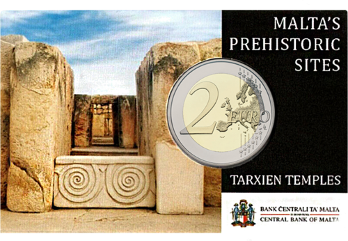 2021 Malta Tarxien temple (UNESCO) 2 Euro BU coin (2)