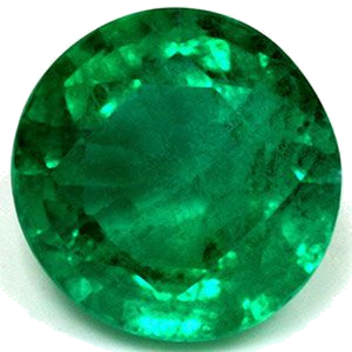 2.07 carat GREEN Round Smaragdas (1)