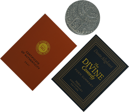 5 oz Божествена комедия 2021 Камерун сребърна монета (6)