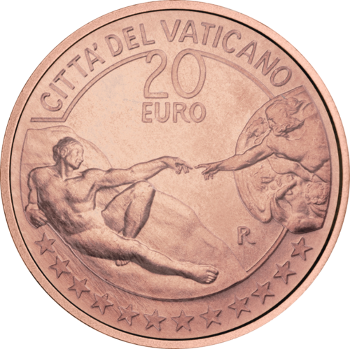 2023 Vatican Creation of Man 20 Euro Coin (1)