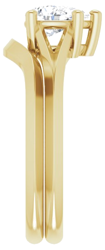 14K Yellow 7x5 mm Pear Solitaire Engagement Ring Mounting (9)