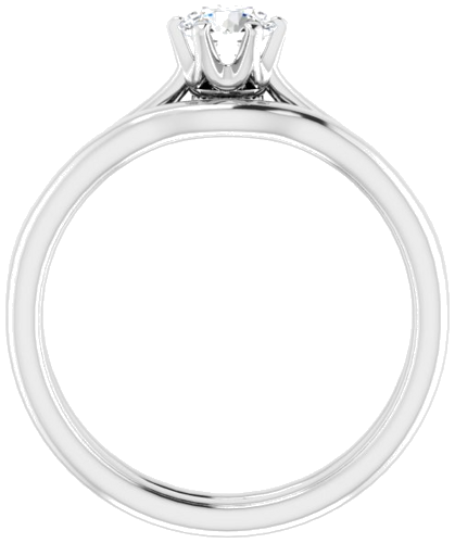 14K White 4.8 mm Round Engagement Ring Mounting (7)