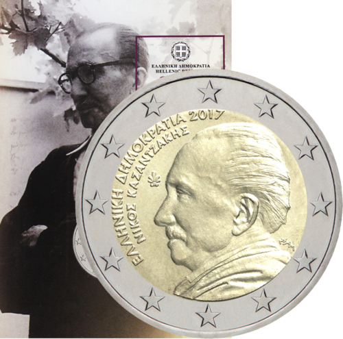 2017 Greece Nikos Kazantzakis 2 euro coin (1)