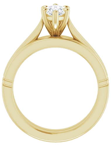 14K Yellow  10x5 mm Marquise Solitaire Engagement Ring Mounting (7)