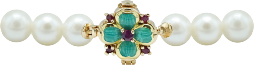 Perlų apyrankė su keturlapiu dobilu ROYAL CLOVER (1)