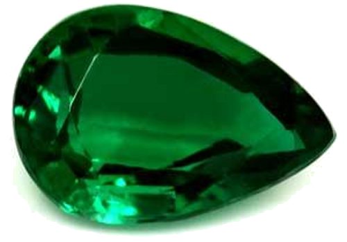 1.21 carat GREEN Pear Smaragdas (1)