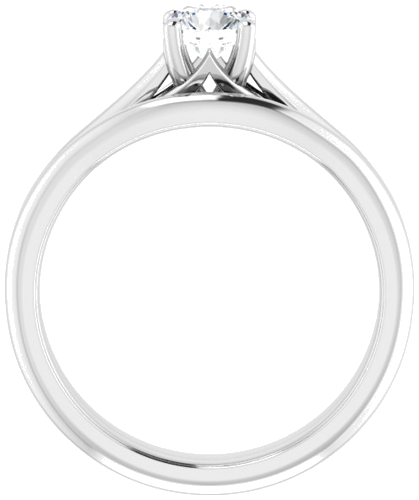 14K White 4.8 mm Round Solitaire Engagement Ring Mounting (7)