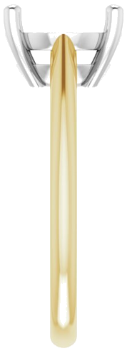 Sužadėtuvių Žiedas „Solitaire“ 585 Baltojo Ir Geltonojo Aukso Oval 11mm x 9mm (4)