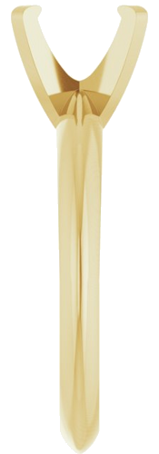 Sužadėtuvių Žiedas „Solitaire“ 585 Geltonojo Aukso Oval 7.5mm x 5.5mm (4)