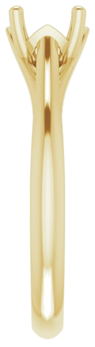 14K Yellow 6 mm Round Solitaire Engagement Ring Mounting (4)