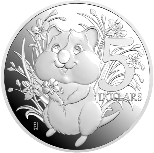 1 oz Baby Coin - Kvoka 2025 Australija 1 oz sidabrinė moneta (1)