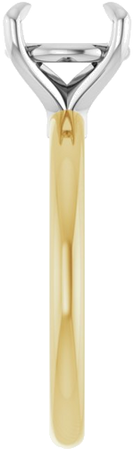 Sužadėtuvių Žiedas 585 Baltojo Ir Geltonojo Aukso Round 8.8mm (4)