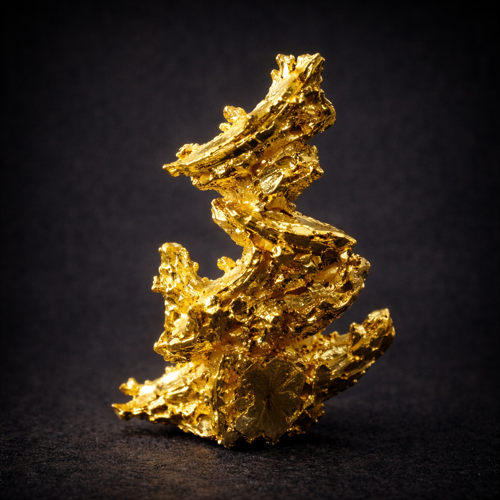 Златен кристален самородок от региона „Eagle’s Nest Mine“, Калифорния (2)