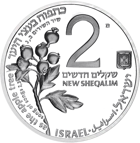 2 New Shequalim Deer 1993 Israel Silver Coin (2)