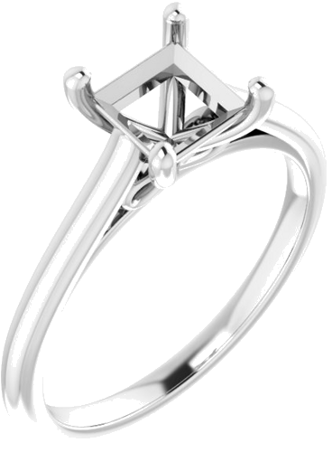 Sužadėtuvių Žiedas „Infinity-Inspired“ 925 Sidabro Square 5.5mm (1)