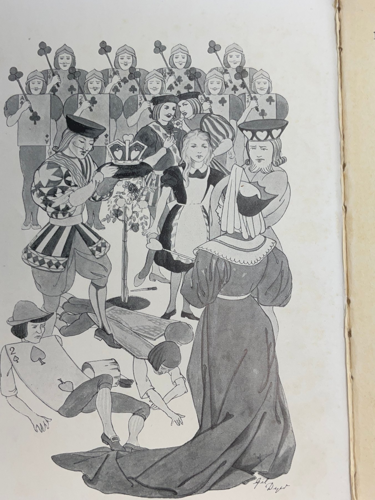 Antikvāra ilustrēta grāmata “Alice in Wonderland” (Lewis Carroll, ap 1935. g.) (1)