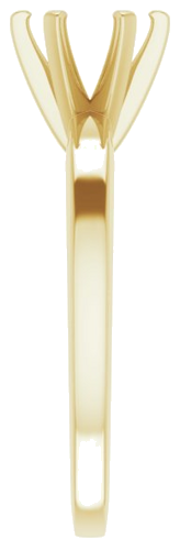 Sužadėtuvių Žiedas „Solitaire“ 750 Geltonojo Aukso Round 6.5mm (4)