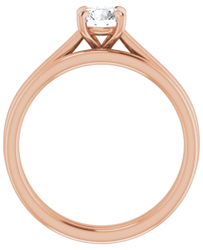 14K Rose  5.2 mm Round Solitaire Engagement Ring Mounting (7)