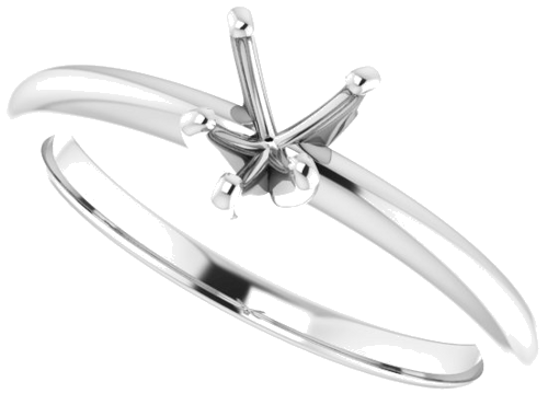 Sužadėtuvių Žiedas „Solitaire“ 950 Platinos Heart Shape 5mm (5)