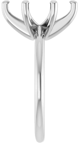 14K White  12x6 mm Marquise Solitaire Engagement Ring Mounting (4)