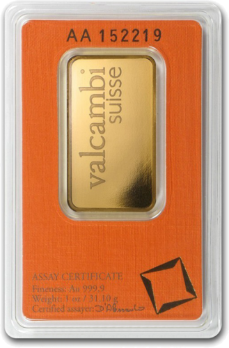 1 oz Investicinio aukso luitas Valcambi (3)