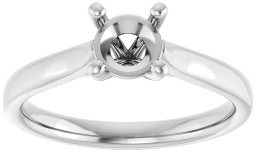 Sužadėtuvių Žiedas „Solitaire“ 950 Platinos Round 5.8mm (3)