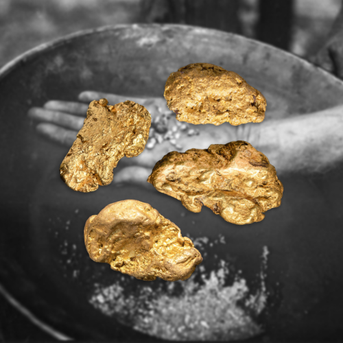 Натуральный самородок австралийского золота Australian Nugget (22 - 24 карата) (2)