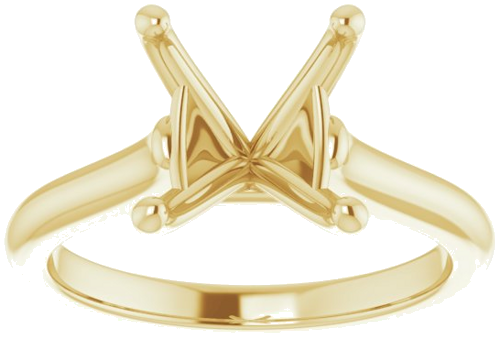 Sužadėtuvių Žiedas „Solitaire“ 585 Geltonojo Aukso Oval 11mm x 9mm (3)