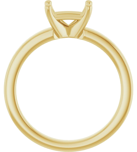 Sužadėtuvių Žiedas „Solitaire“ 417 Geltonojo Aukso Emerald 7mm x 5mm (2)