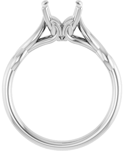 Sužadėtuvių Žiedas „Solitaire“ 585 Baltojo Aukso Square 5.5mm (2)