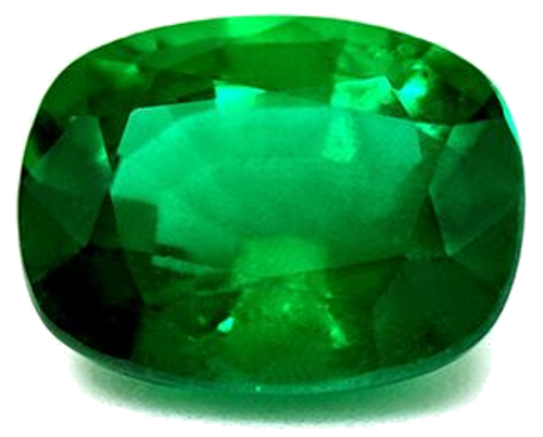 3.43 carat GREEN Cushion Smaragdas (1)