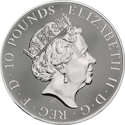 10 oz Yale 2020 Great Britain, Queen Beast Silver coin (2)