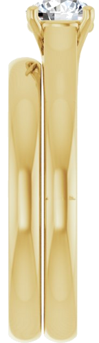 14K Yellow 5.2 mm Round Solitaire Engagement Ring Mounting (9)