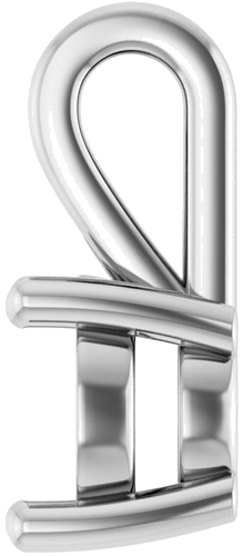 14K White 6.5 mm Round Pendant Mounting (3)