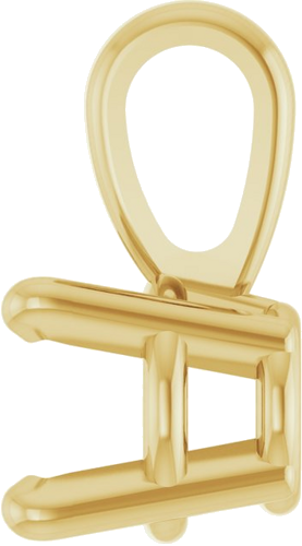 Pakabukas „Solitaire“ 417 Geltonojo Aukso Round 4mm (3)