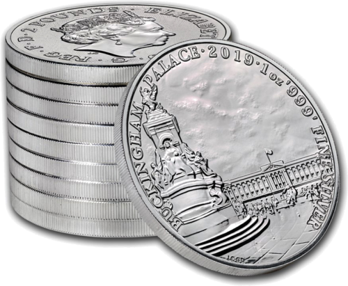 2019 Bekingemo rūmai Didžioji Britanija 1 oz sidabrinė moneta (3)