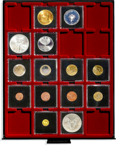 Square capsules for coins Quadrum (14 - 41 mm) (4)